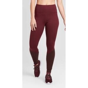 JoyLab Mid Rise Mixed Media Stretch Skinny Workout Leggings Size X-Small NEW